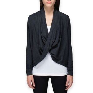 Lululemon Wrap Up Sweater Cashmere Blend Draped Size 4